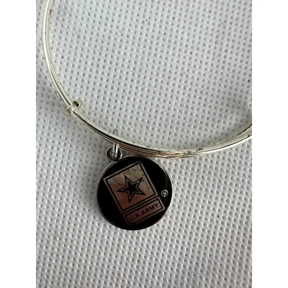 Alex + Ani Energy Charm Bracelet U.S. Army Star 2017 Silver